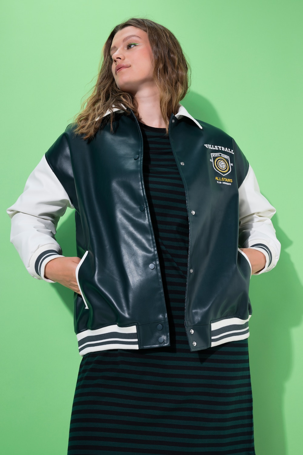 College-Jacke, zweifarbig