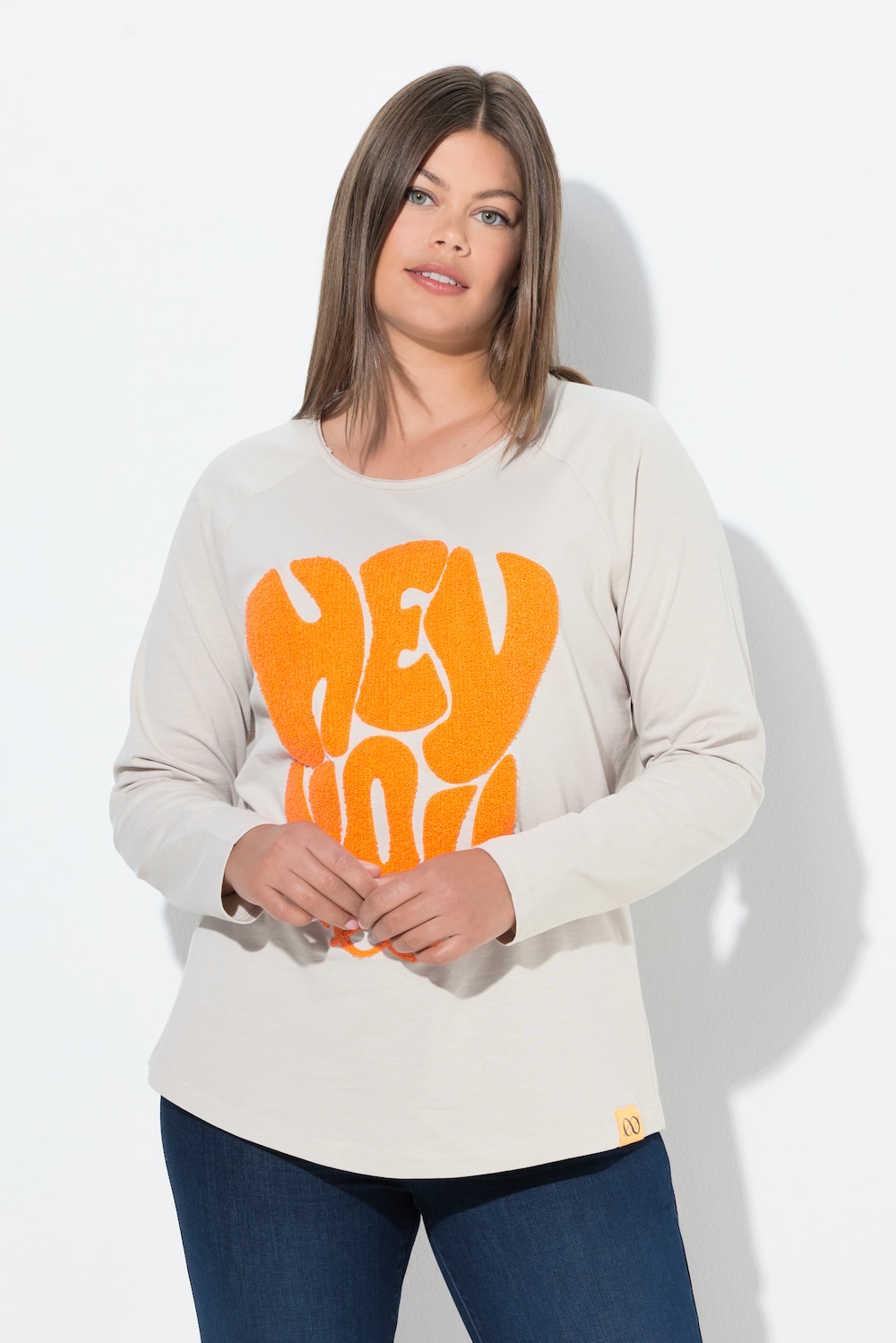 Große Größen Shirt, Damen, grau, Größe: 56/58, Baumwolle, LAURASON