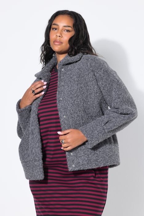 Shacket, oversized, wollook