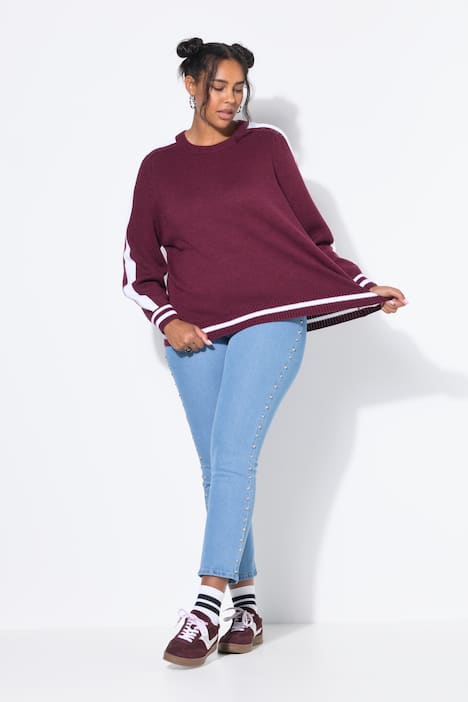 Pull oversize à manches longues raglan