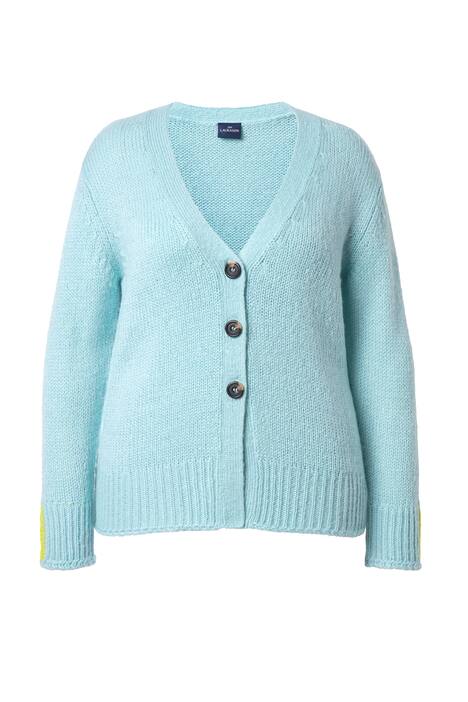 Pletený kardigan, dlouhé rukávy, V výstřih