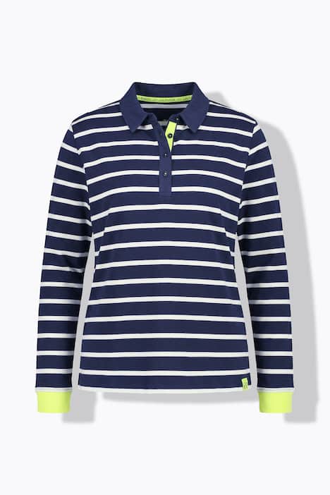 Ringelshirt mit Polokragen
