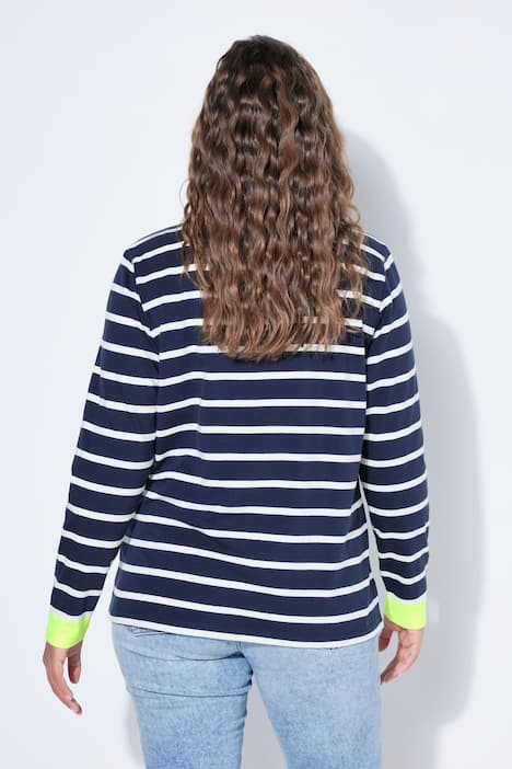 Ringelshirt mit Polokragen