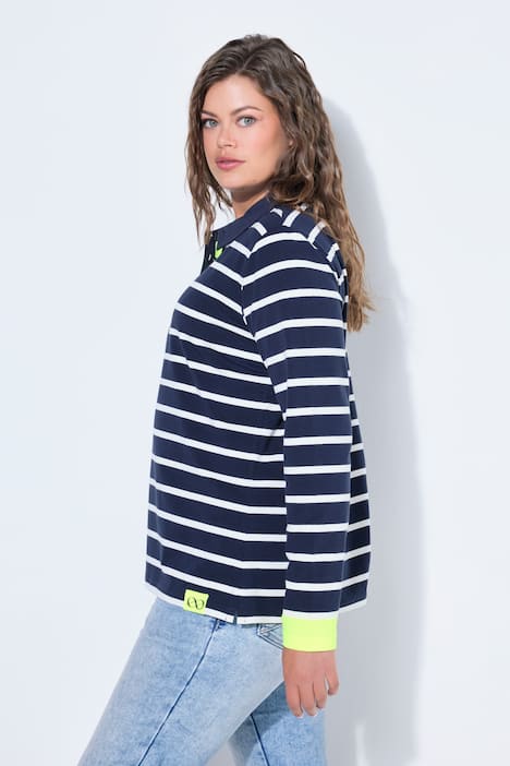 Ringelshirt mit Polokragen