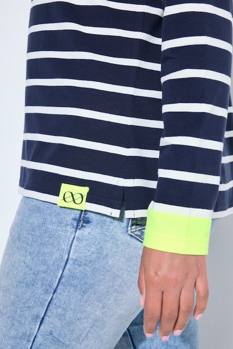 Ringelshirt mit Polokragen