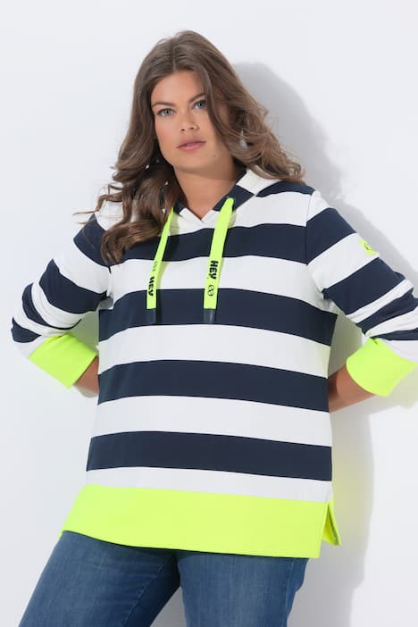 Ringel-Sweatshirt mit Farbakzenten