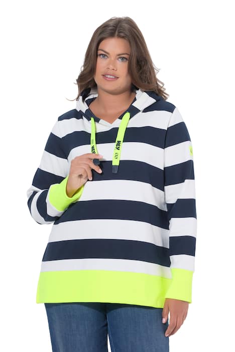 Mikina s pruhy a barevnými akcenty