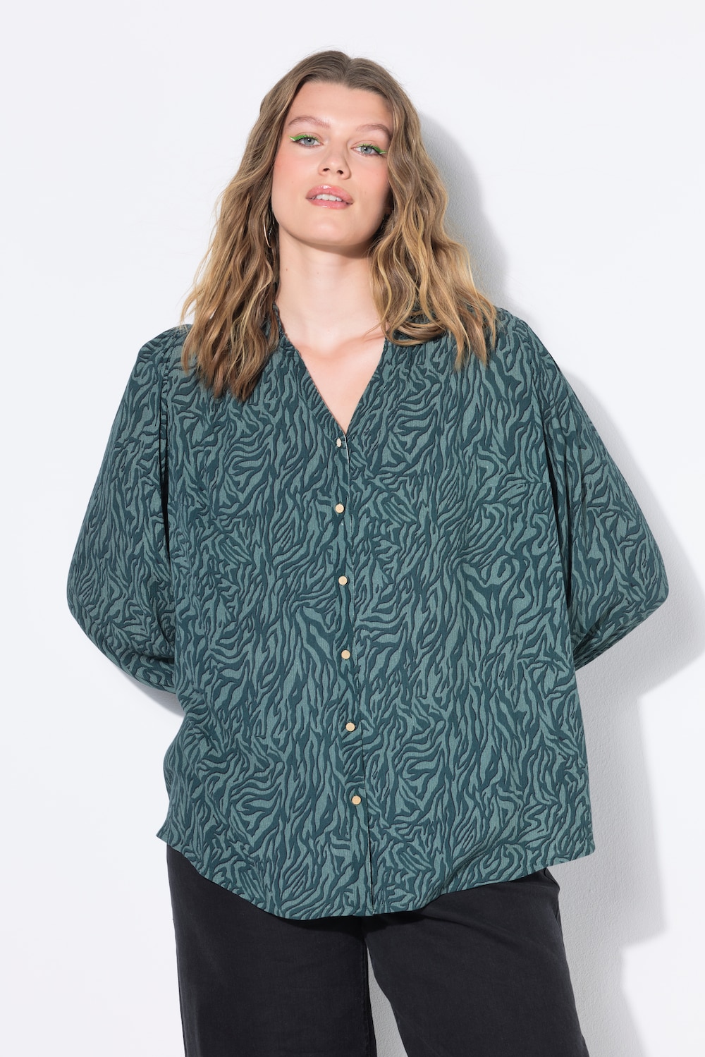 Große Größen Bluse, Damen, grün, Größe: 46/48, Viskose, Studio Untold