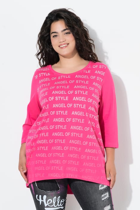 T-Shirt, A-Linie, Angel of Style Wordingmuster