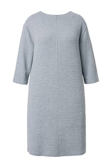 Šaty, struktura, lodičkový výstřih, 3/4 rukáv