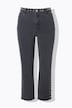 Mom-jeans, sierstuds, 5-pocket, elastische tailleband