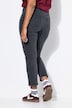Mom-jeans, sierstuds, 5-pocket, elastische tailleband