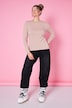 T-shirt coupe slim en jersey rayé, manches longues