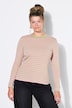 T-shirt coupe slim en jersey rayé, manches longues