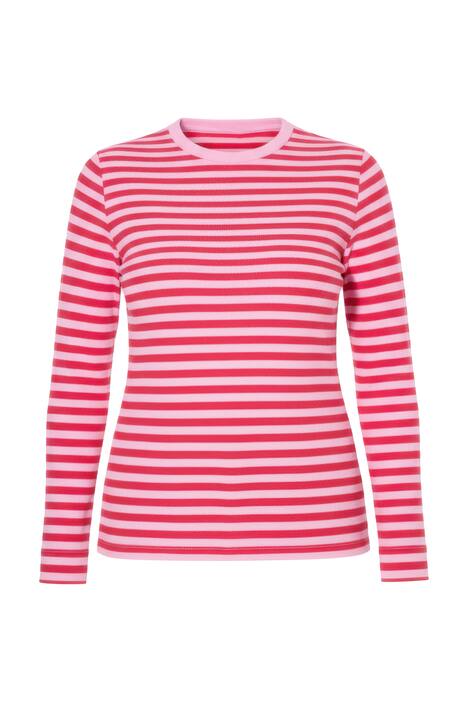 Tričko, Slim střih, pruhy, žebrovaný žerzej, dlouhé rukávy