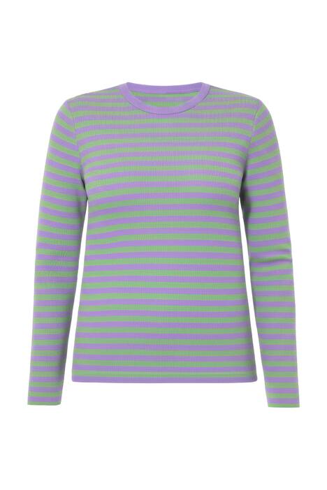 Tričko, Slim střih, pruhy, žebrovaný žerzej, dlouhé rukávy