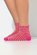 Strümpfe, 2er-Pack, Rüschenkante, Zacken/uni, Kurzschaft