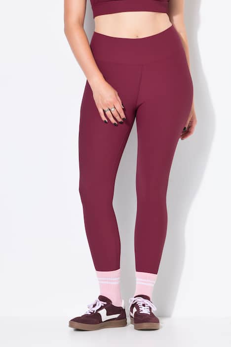 Geribbelde legging, strakke pijpen, elastische tailleband