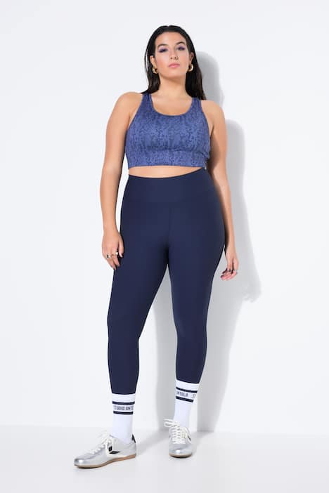 Geribbelde legging, strakke pijpen, elastische tailleband