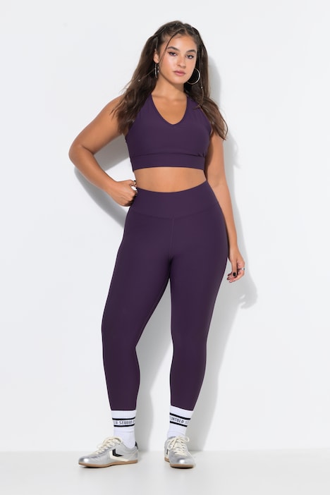 Ribbed leggings, tight legs, elasticated waist