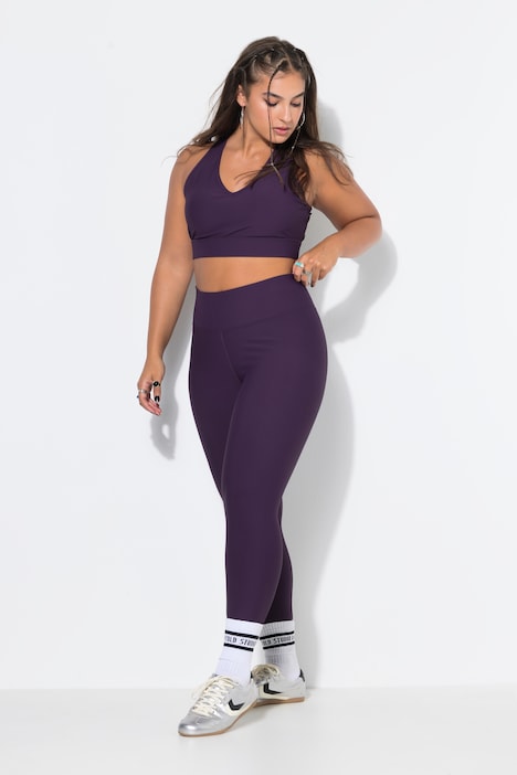 Ribbed leggings, tight legs, elasticated waist