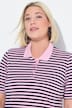 Poloshirt, classic fit, piqué, strepen, korte mouw