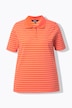 Poloskjorte, classic fit, pique, striper, korte ermer