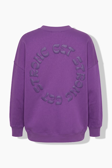 Bluza, oversize, stonowany nadruk z tyłu