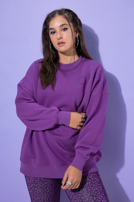 Bluza, oversize, stonowany nadruk z tyłu