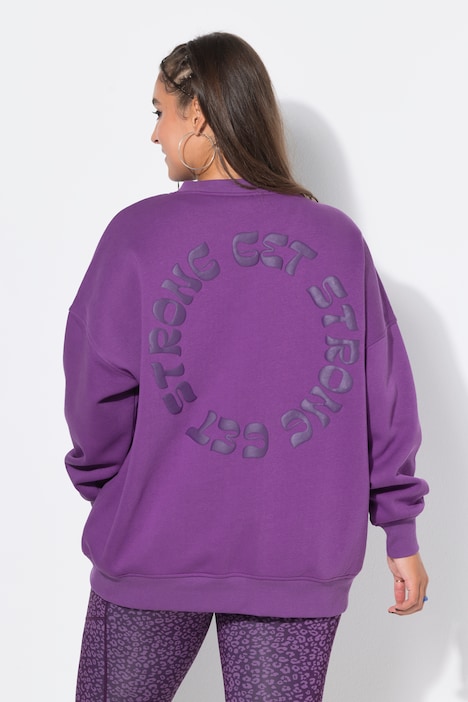 Bluza, oversize, stonowany nadruk z tyłu
