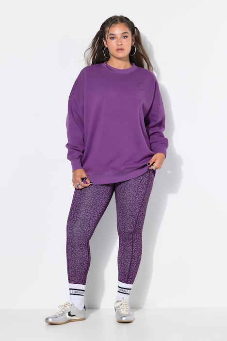 Bluza, oversize, stonowany nadruk z tyłu