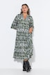 Maxi-jurk, A-lijn, all-over print, volants