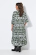 Maxi-jurk, A-lijn, all-over print, volants