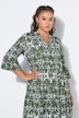 Maxi-jurk, A-lijn, all-over print, volants