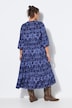 Maxi-jurk, A-lijn, all-over print, volants