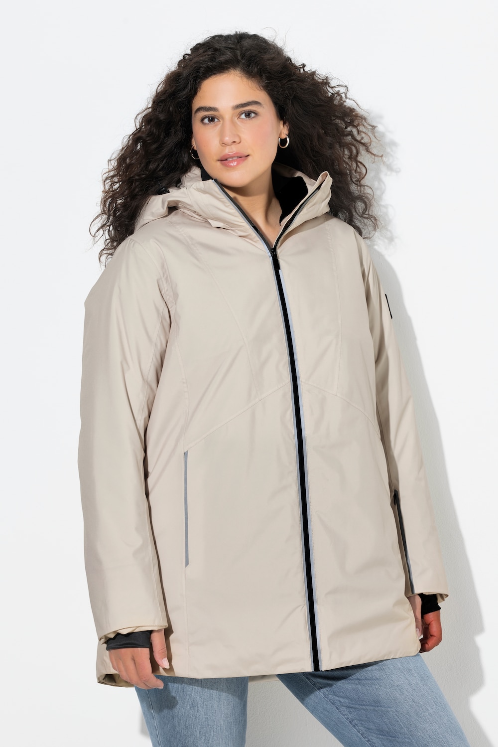 Große Größen HYPRAR Funktionsjacke, Damen, beige, Größe: 58/60, Polyester, Ulla Popken