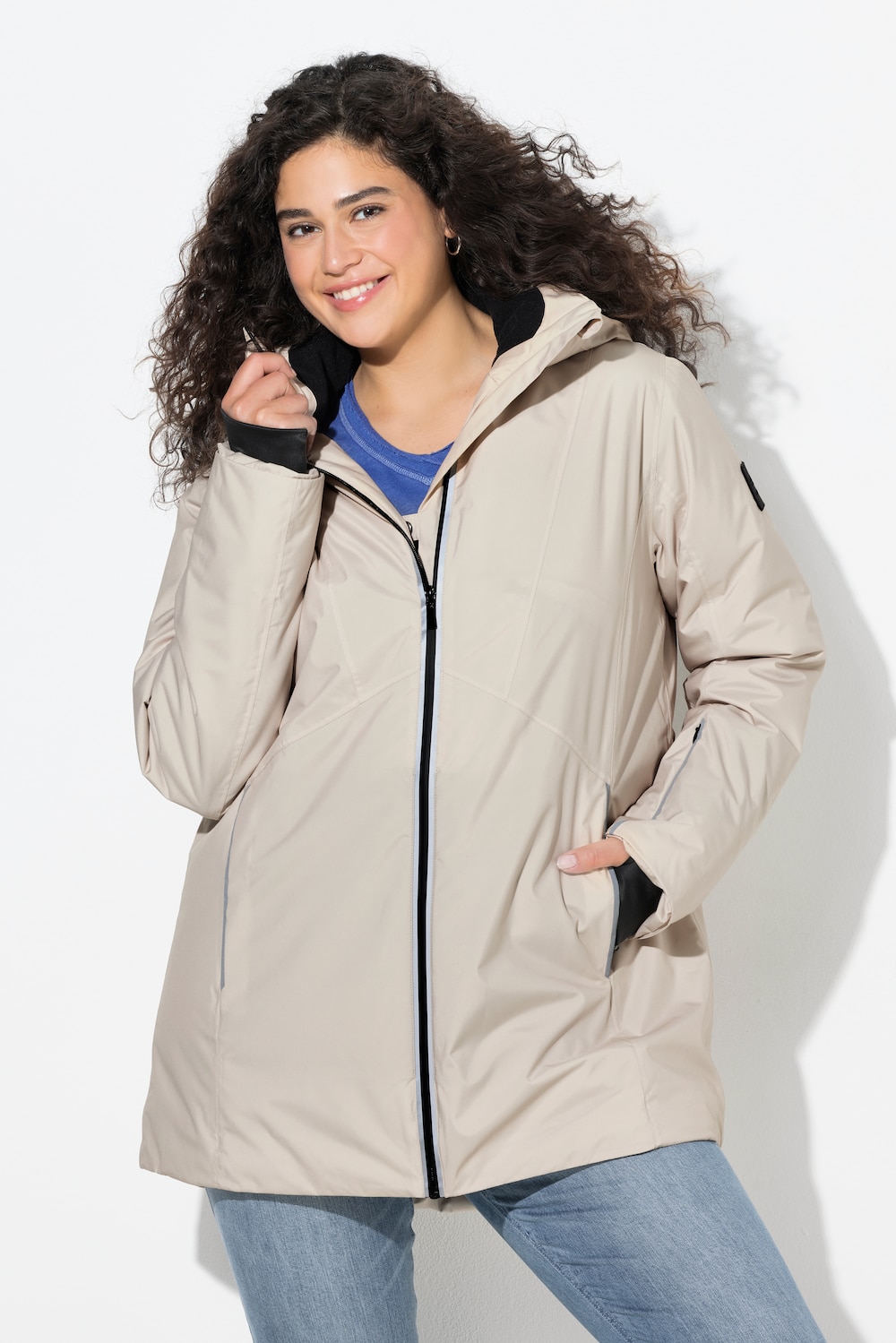 HYPRAR Funktionsjacke, wasserdicht, A-Linie, Kapuze