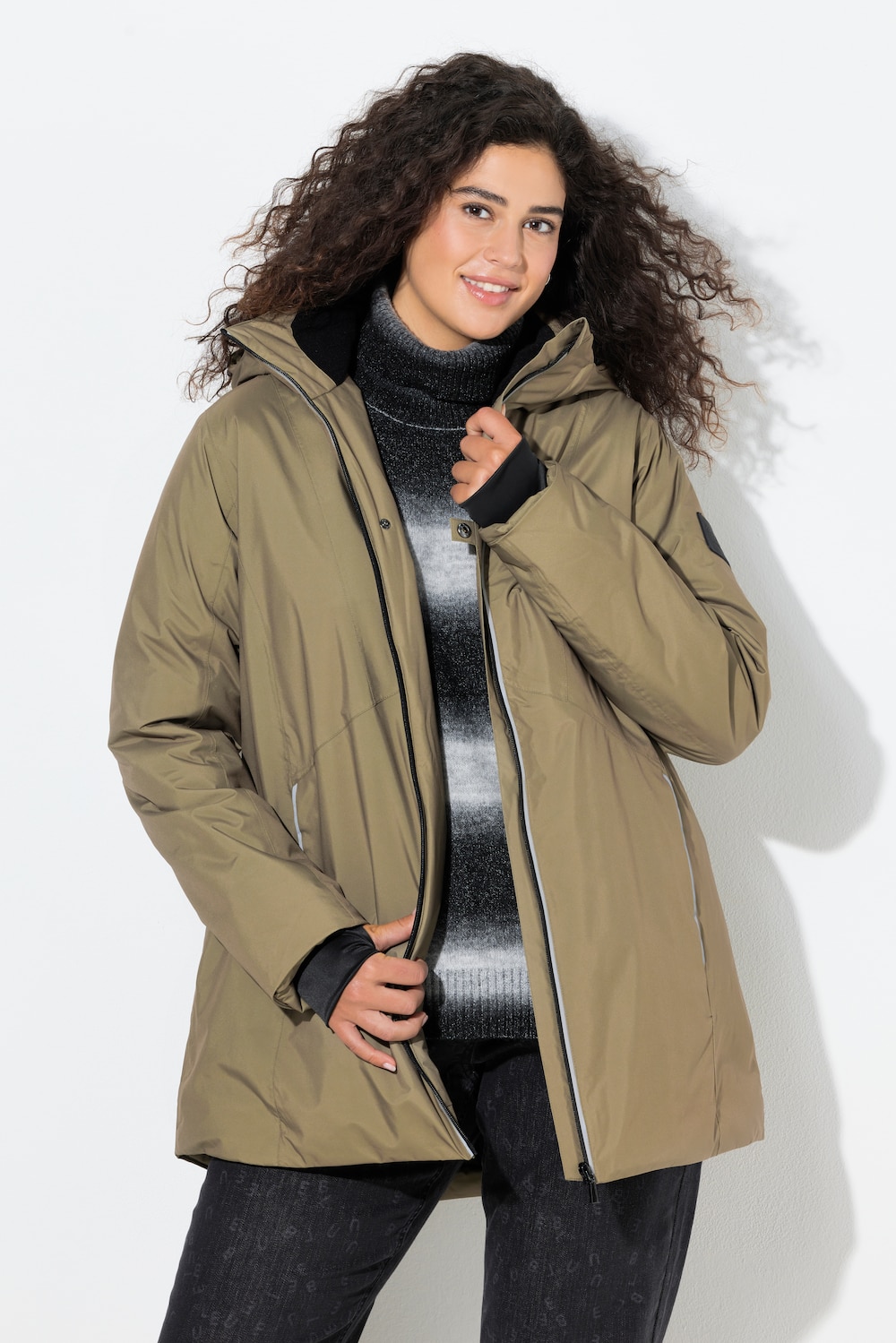 HYPRAR Funktionsjacke, wasserdicht, A-Linie, Kapuze