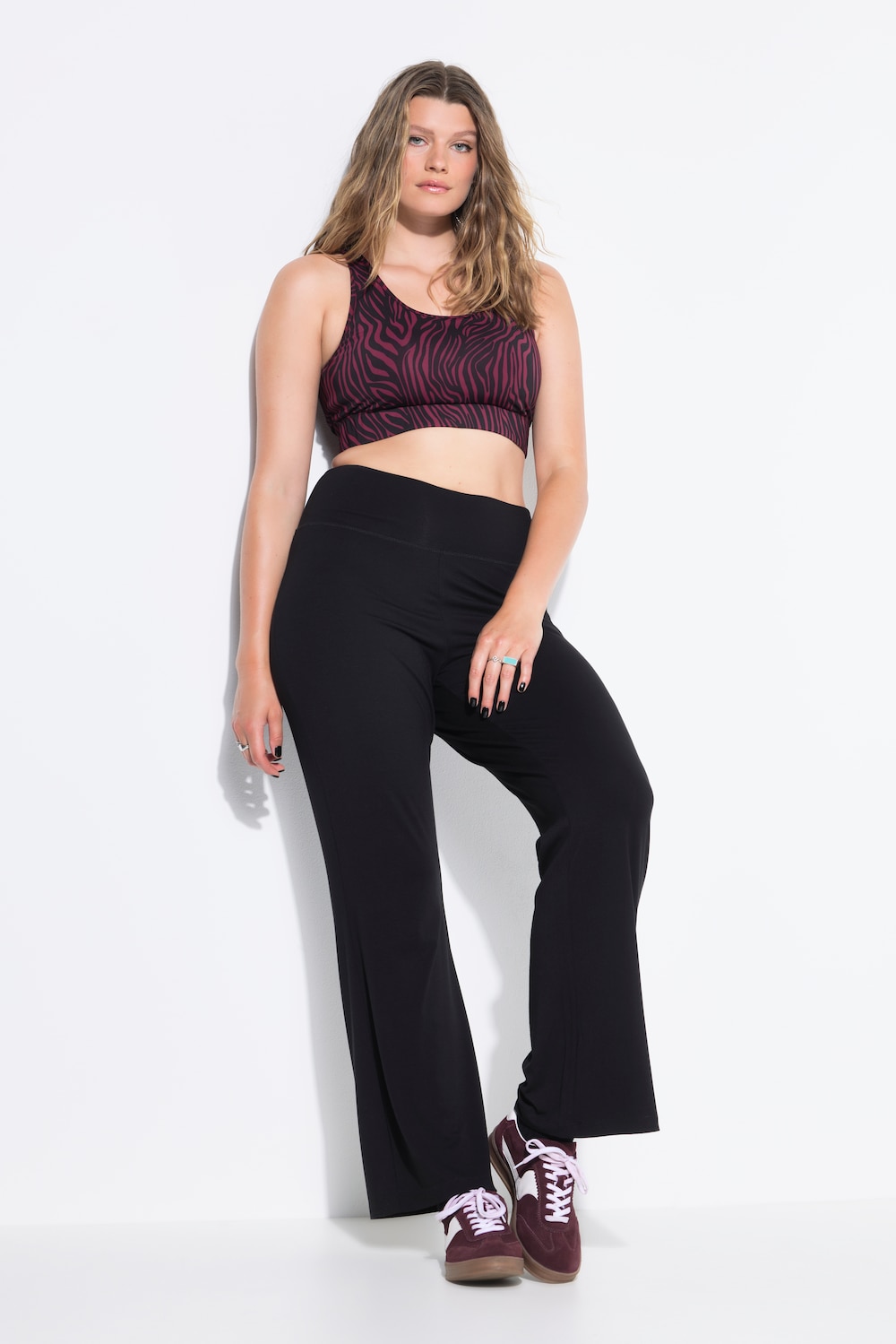 Schlag-Leggings, flared Legs, Elastikbund