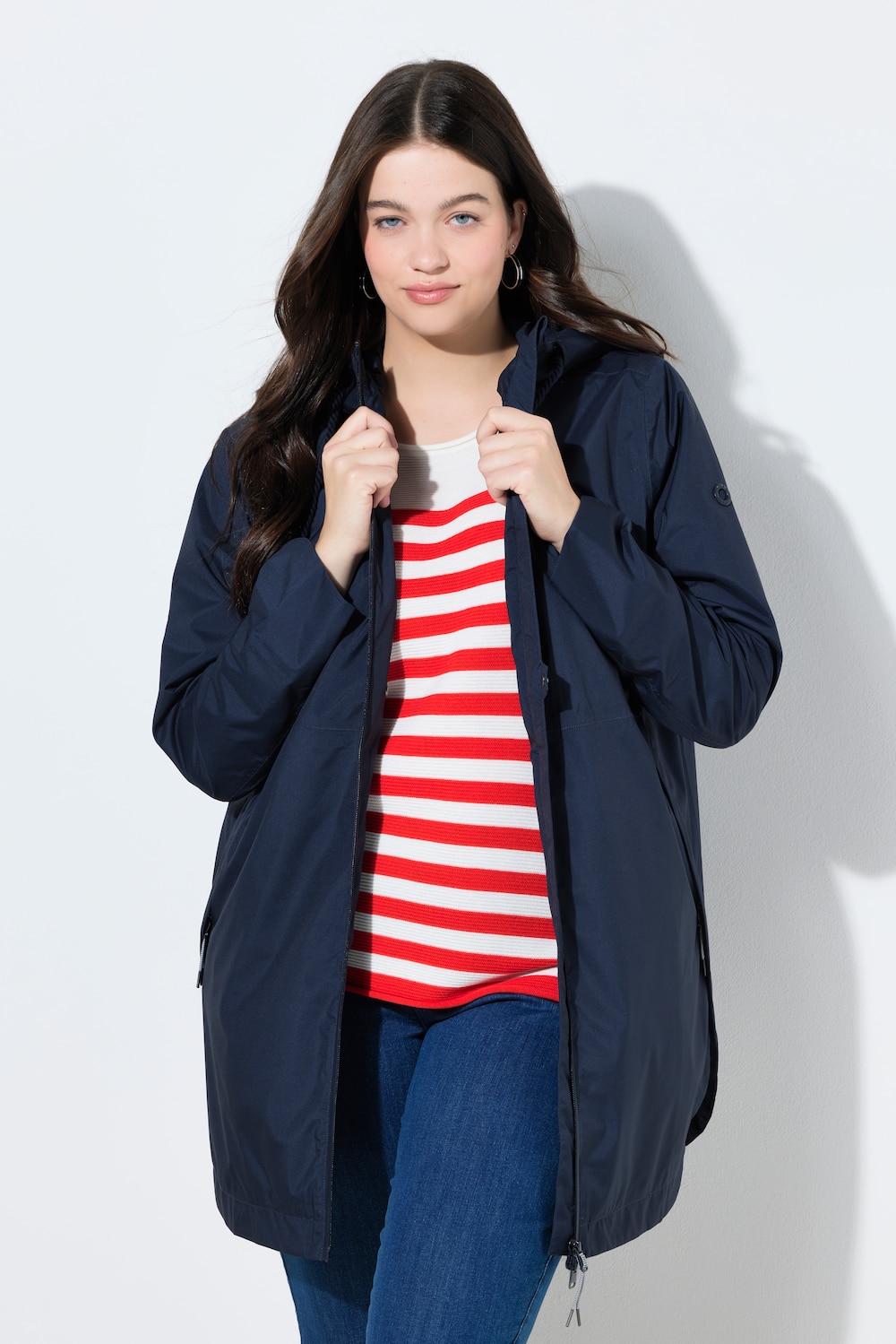 HYPRAR lichte functionele jas, waterdicht, A-lijn, capuchon