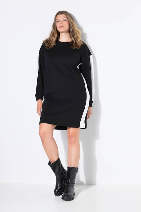 Collegemekko, oversize, sivuraidat