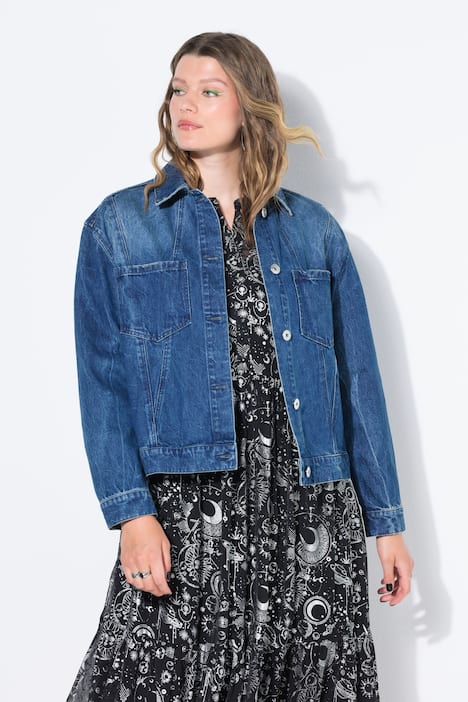 Denim jas, oversized