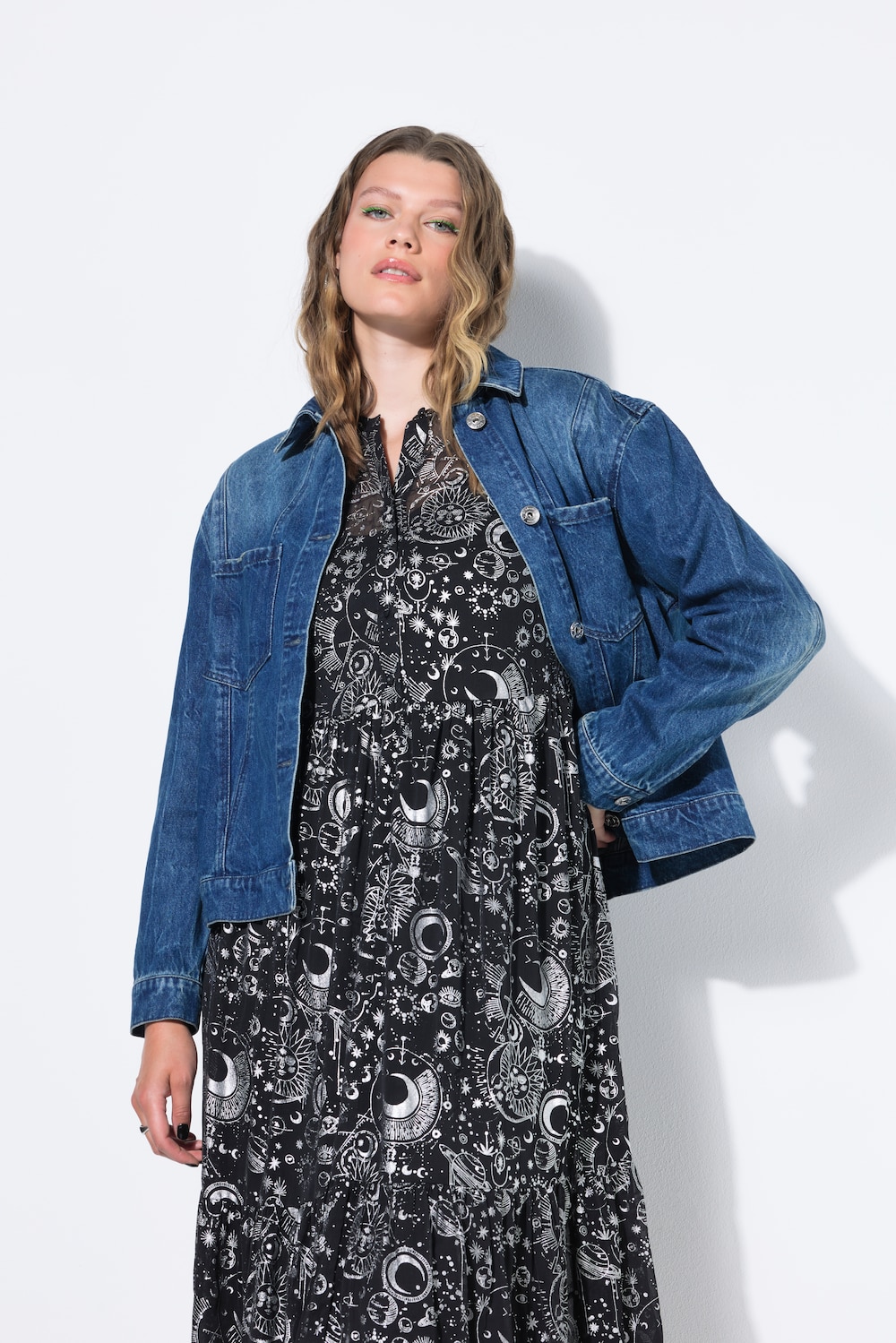 Jeansjacke, oversized