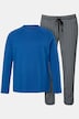 JP1880 Schlafanzug, Homewear, Zweiteiler, Langarmshirt, karierte, lange Hose, bis 8 XL