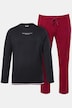 JP1880 Schlafanzug, Bauchfit, Homewear, T-Shirt, lange, gemusterte  Hose, bis 8 XL