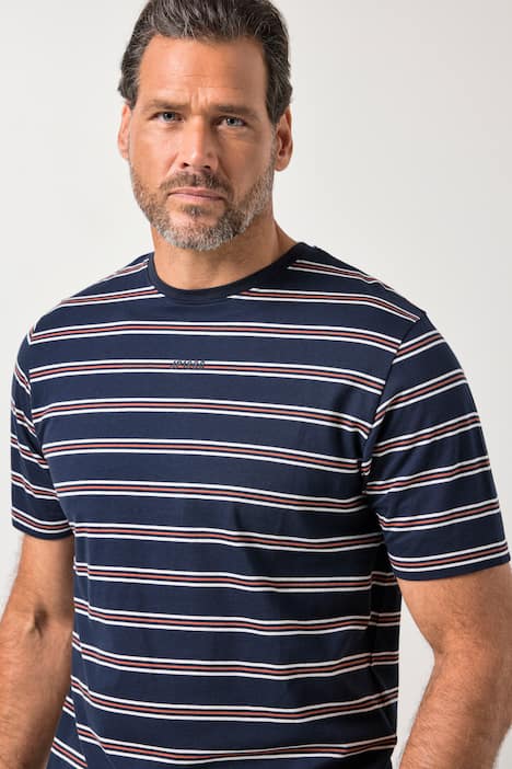 JP1880 Schlafanzug, Homewear, kurzer Zweiteiler, geringeltes T-Shirt, Shorts, bis 8 XL