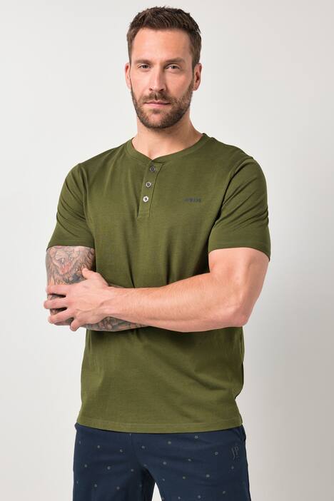 JP1880 Schlafanzug, Homewear, T-Shirt, gemusterte Hose, bis 8 XL