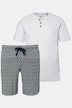 JP1880 Schlafanzug, Bauchfit, Homewear, T-Shirt, gemusterte Hose, bis 8 XL