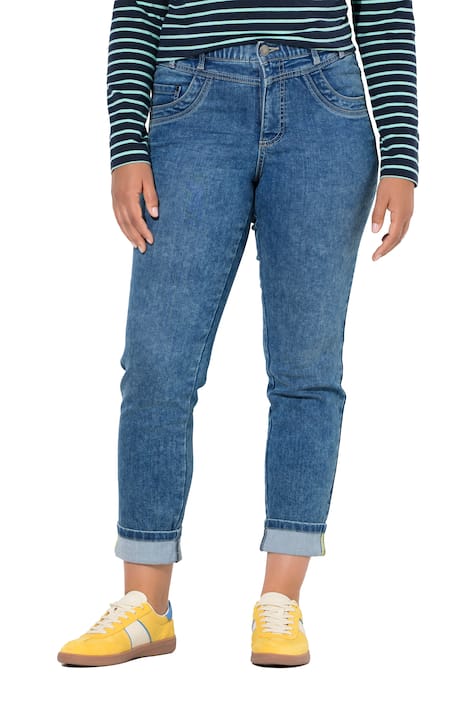 Džíny s vysokým pasem, slim fit