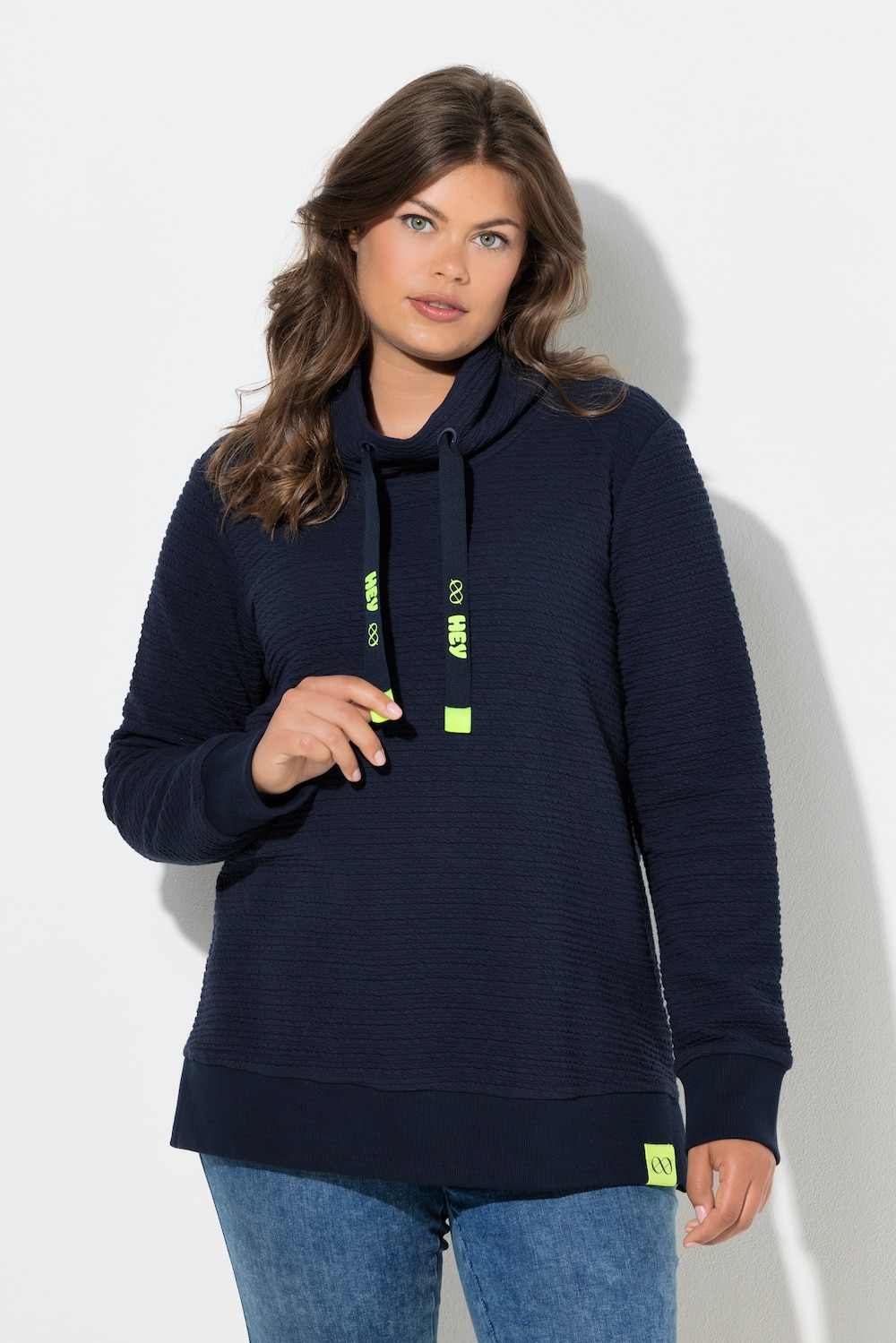 Große Größen Sweatshirt, Damen, blau, Größe: 56/58, Baumwolle, LAURASON